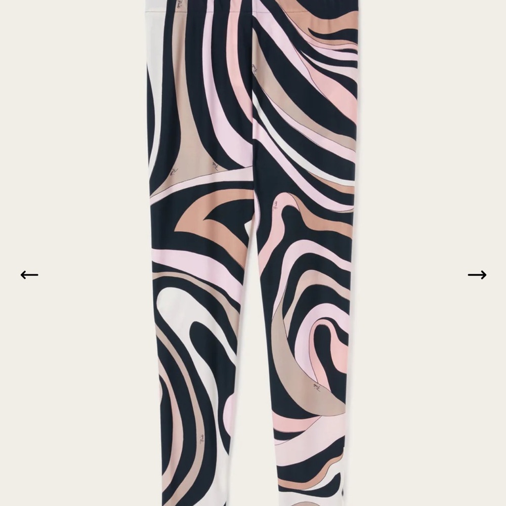 Emilio Pucci Multicolor Abstract Leggings